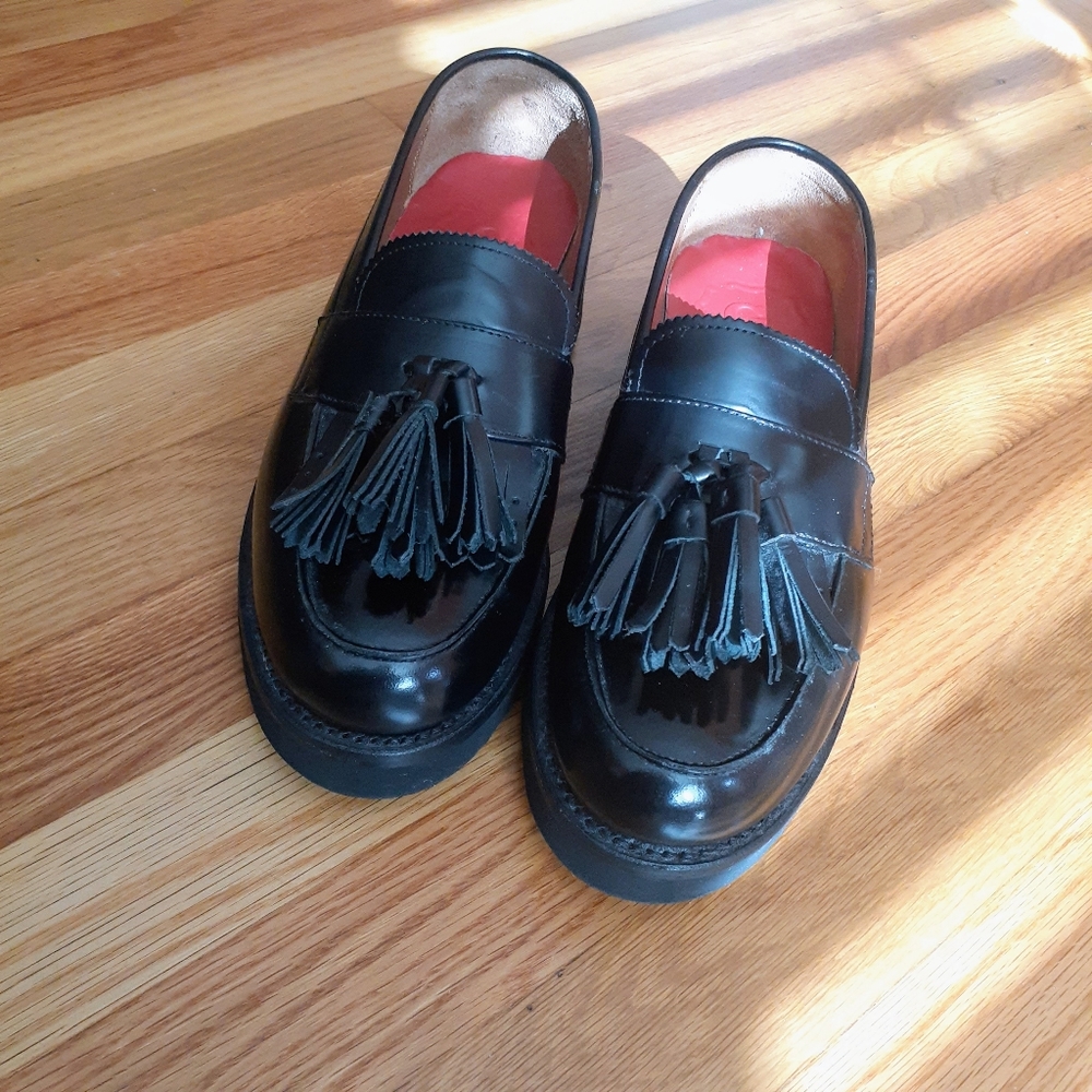 GRENSON Women's Clara Tassel Loafer Size 7 black Grenson